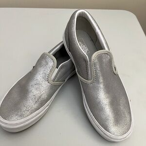 Vans-kids size 5 Metallic Silver
